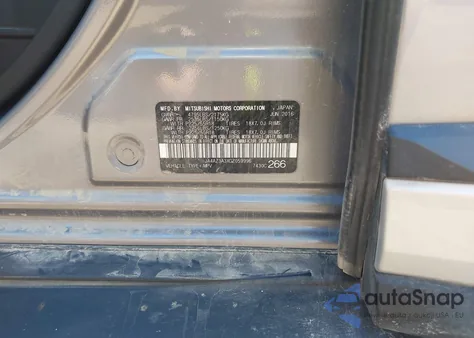 2016 Mitsubishi Outlander Sel z USA, uszkodzony, nr VIN JA4AZ3A3XGZ059996